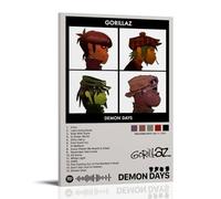 WZXGYM Gorillaz Demon Days- Póster decorativo impermeable para pintura al óleo, arte moderno, muebles para el hogar, dormitorios, oficinas, paredes, excelentes artículos de regalo, 20 x 30 cm, estilo