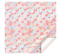 Wzxhew Papel de regalo para el día de San Valentín 2023, regalo colorido, punto de arco iris, papel de envoltura de amor, regalo de fiesta de vacaciones, papel de corazón de amor (B, talla única)