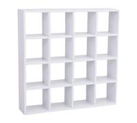 Wzxksoac 1: 12 Estante de Almacenamiento Madera en Miniatura para Casa de MuñEcas, 16 Estantes de Rejilla, Estante de Almacenamiento, Muebles para Casa de MuñEcas, DecoracióN