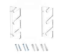 Wzxksoac 1 Par de Estantes de Exhibición para Monopatín, Soporte de Pared Acrílico, Soporte Fijo para Almacenamiento de Monopatín Flotante para Interiores, Soporte de Pared