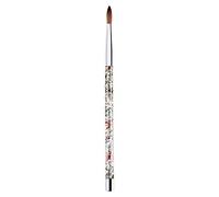Wzxksoac 1 Pincel de UñAs de AcríLico Kolinsky Sable con Cepillo de Arte de UñAs de Brillo LíQuido para Herramienta de Arte de UñAs Color 10