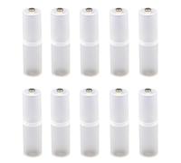 Wzxksoac 10 Adaptadores de Pilas Secas AAA A AA, Convertidor de Iones de Litio, Portapilas Portátil, Caja de Almacenamiento.