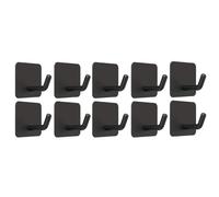 Wzxksoac 10 Adhesivos de Acero Inoxidable, de Pared Autoadhesivos, Soporte de Almacenamiento Resistente, para Toallas, A