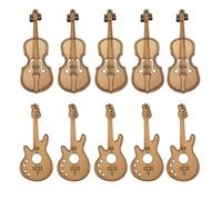 Wzxksoac 10 Adornos de Guitarra en Miniatura Hechos A Mano, de Madera, para Proyectos de Bricolaje.