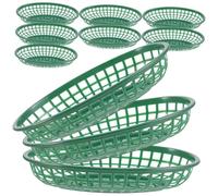 Wzxksoac 10 Cestas de Plástico para Almacenar Alimentos, Recipientes para Servir Refrigerios y Frutas.