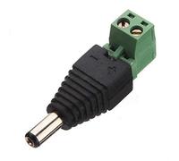 Wzxksoac 10 de alimentacion de CC Hombre Jack 5.5mm X 2.1mm Conector Cable Adaptador Plug CCTV DVR Camara