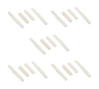 Wzxksoac 10 Juegos de 20 Piezas de 6 Cuerdas de Guitarra Acústica Bone Bridge Saddle Y Nut Hechas de Hueso Real