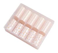 Wzxksoac 10 Rollos de Mini Láminas de Transferencia de Uñas con Flores Blancas, Suministros para Uñas para Arte Uñas, Transferencia Láminas para Uñas con Tema Floral de y Verano