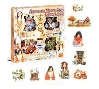 Wzxksoac 100 Hojas de Pegatinas OtoñAles para Scrapbooking, 100 Hojas de Pegatinas Transparentes de PET con Paisajes para Diario.