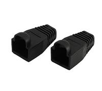 Wzxksoac 1000 Piezas Conector RJ45 Enchufe Protectora Tapa para CAT5E / 6 Cable Conectores USB Laptop Pc Case Negro