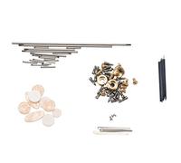 Wzxksoac 101pzs/juego Piezas de reparacion de alto saxofon DIY Tornillos + Incrustaciones de botones de llave de + Resorte Accesorio para instrumentos de viento de madera