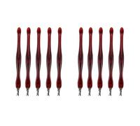 Wzxksoac 10Pcs Herramienta de Maquillaje de Muertos Piel Horquilla Recortadora Pelar Cuchillo Cuticula Removedor Unas Arte Mujeres Manicura Unas Herramienta