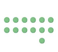 Wzxksoac 10X Abanico Redondo Plegable- Verde