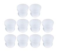 Wzxksoac 10X Plastic Sembradora de Macetas con Bandeja de Platillo Decoración de JardíN de Casa Brillante, 14 cm