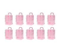 Wzxksoac 10X Rosado Caja de Caramelo Mini Maleta de Viaje con Ruedas Equipaje Caja de Caramelo de Boda Creatiivo de Personalidad Juguete Caja de Caramelo Caja Pequena de Almacenamiento