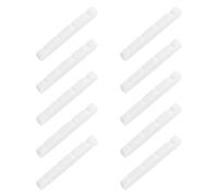 Wzxksoac 10X Tuerca para Bajo de Hueso con Fondo Plano Previamente Ranurada para 4 Cuerdas PB, 38X3.5X5 / 4.5 mm