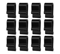 Wzxksoac 12 Clips Protectores de Tapa de Horno Holandés, Clips de Silicona para Utensilios de Cocina, Protectores Flexibles para Tapas de Ollas, Accesorios Elevadores, Color Negro.