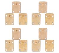 Wzxksoac 12 Piezas CuñAs de Cuello de Guitarra, Madera de Arce Macizo ProteccióN de CuñA de Cuello de Guitarra 0,25, 0,5 y 1 Herramienta de Placa de Cuello de Guitarra