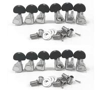 Wzxksoac 12 Piezas de Clavijas de Afinación de Cuerdas de Guitarra/Perillas de Cabeza de Máquina (para Izquierda y Derecha) para Guitarra Eléctrica Acústica