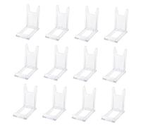 Wzxksoac 12 Soportes para Fotos, Soportes para Libros, Placa de Soporte Ajustable Transparente, Soporte para Exhibir Obras de Arte, Soporte para Marcos de Fotos.