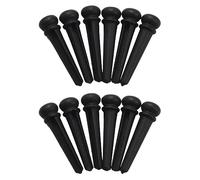 Wzxksoac 12Pzs de Puente de Guitarra Acustica Folk Ebano Natural Familia