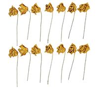 Wzxksoac 14Pcs Espuma Brillo Artificial Rosa DecoraciÓN,