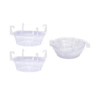Wzxksoac 15 Bandejas de Plástico Transparente para Recoger Agua de Plantas Colgantes, Platillos Colgantes y Bandejas de de 12 Pulgadas.