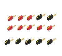 Wzxksoac 15 Conectores Banana de 4 mm de Conexión Rápida Sin Soldadura de Alta Corriente de 32 A para Instrumentos de Prueba de Potencia Musicales.