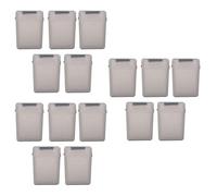 Wzxksoac 15 Piezas 3.5 Pulgadas IDE HDD Disco Duro Disco de Plástico Caja de Almacenamiento Caja Caja Cubierta Gris
