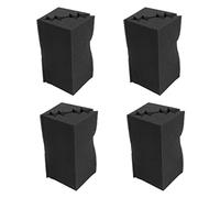 Wzxksoac 16 Piezas Corner Trap Studio Sound Absorption Foam 12 x 12 x 24cm