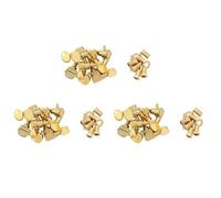 Wzxksoac 18 Clavijas de Afinación de Guitarra Sintonizador de Botón de Cuerdas de Guitarra 9L + 9R