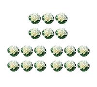 Wzxksoac 18 Piezas de Flores de de Espuma Flotante Artificial,con Adornos de NenúFar, Marfil,para Patio Pond Pool Aquarium Home Garden Wedding DecoracióN de Vacaciones