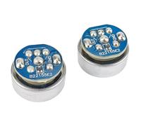 Wzxksoac 2 Micrófonos de Condensador Electret de 16 Mm, Micrófono Unidireccional de de Celebridad Web con Placa de Circuito para Audio.