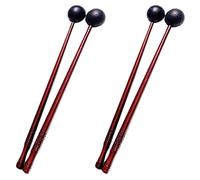 Wzxksoac 2 Par de Mazos de Tambor de Lengua, Mazos de Tambor con Cabeza de Goma Suave, Palos para Tambores de Registro, Tambores de Lengua Y Percusión de Teclado