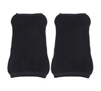 Wzxksoac 2 Pares de Rodilleras de Cachemira Que Soportan Calentadores de Piernas, Rodilleras TéRmicas CáLidas para Invierno, Rodilleras para Esquí y Ciclismo, Rodilleras Gruesas, Negro