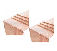 Wzxksoac 2 Piezas Camino de Mesa de Lentejuelas Camino de Brillo de Cobre para Suministros de Fiesta de Cumpleaños Boda Despedida de Soltera Celebración Navideña