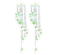 Wzxksoac 2 Piezas de Campanas de Viento de UVA Adornos Regalos Creativos Regalos para el Hogar Regalo Artesanal Colgante Decoraciones Artesanales para el Hogar