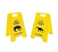 Wzxksoac 2 Piezas de Señal de Precaución de Vómito de Perro y, de Plástico, para Jardín, Patio, Césped, Señal de Advertencia de Vómito de para Mascota, Decoración de Baño