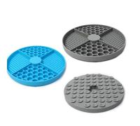 Wzxksoac 2 Piezas de Suministros para Mascotas, Alfombrilla Silicona para Lamer, Comedero Lento para Gatos con Ventosa, Almohadilla Alimentación Lenta, Almohadilla para Lamer para Perros