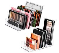Wzxksoac 2 Piezas Organizadores de CosméTicos de de Maquillaje de Sombra de Ojos - Organizador de Sombra de Ojos Impermeable para de Maquillaje de Ojos, 7 Secciones