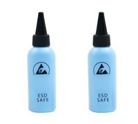 Wzxksoac 2 Uds. Dispensador ESD de 60ML Botella de Plástico para Disolventes Botella de Aguja A Prueba de Fugas de Alta Calidad para Eliminación de Pegamento, Azul