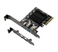 Wzxksoac 2 USB 3.2 Gen2 X2 A y 1 USB C Type-C PCIe X4 Tarjeta Controladora de Host Captura de Vídeo de Cámara Industrial de Alta Velocidad de 20 Gbps