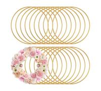 Wzxksoac 20 Anillos de Metal para Manualidades de 3 Pulgadas. Aros de Macramé Florales para Manualidades. Suministros para Atrapasueños de Macramé.