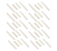 Wzxksoac 20 Juegos de 40 Piezas de 6 Cuerdas de Guitarra Acústica Bone Bridge Saddle Y Nut Hechas de Hueso Real