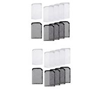 Wzxksoac 20 Piezas Bolsa de Filtro para Acuario, Medios para Tanque de Peces con Cremallera, Bolsa de Filtro de, Bolsa de para Acuario (+ Negro)