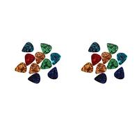 Wzxksoac 20 Piezas de Pua de Moda Colorida de Celuloide para Guitarra 0.47mm