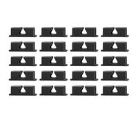 Wzxksoac 20 Portalápices Adhesivos para Sujetar el Portapapeles en el Aula, de Silicona, Color Negro.