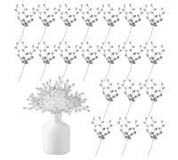 Wzxksoac 20 Ramas de Flores de Cristal Acrílico - Arreglo Floral Acrílico con Purpurina para Bodas, Navidad y Acción de Gracias.