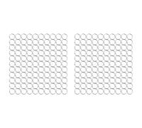 Wzxksoac 200Pcs 25mm Anillos de Carpeta de Hojas Sueltas Anillos Clave Anillos de Libro Anillos de Carpeta para Libro de Recuerdos/ÁLbum/Craft