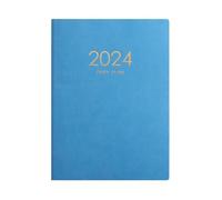 Wzxksoac 2024 Cuaderno de Plan Azul Calendario Cuaderno de Plan Diario Engrosado Cuaderno Semanal Suministros Escolares de Oficina